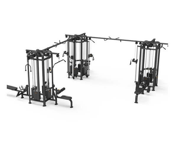 好博四方位多功能训练架360综合训练器健身房专用 9028E十二方位V型训练架