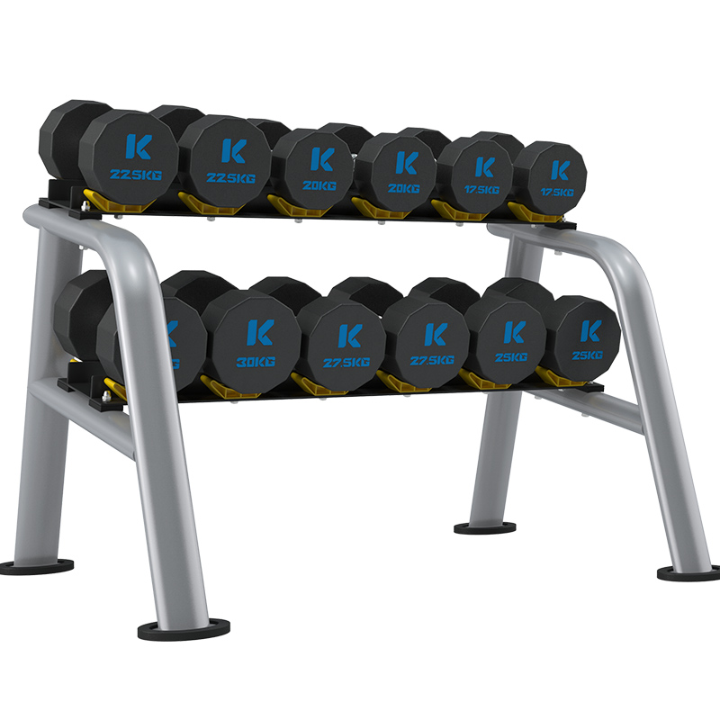 好博TPU12边哑铃套装室内专业力量运动健身器材YLT-12T 285KG