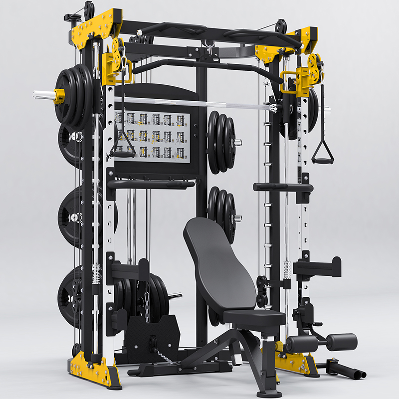 好博BK507史密斯机移动飞鸟综合训练器健身器材龙门架举重床深蹲卧推杠铃架 BK507升级配置