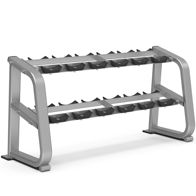 好博双层商用哑铃架杠铃架杠铃片架 1043-6付双层哑铃架